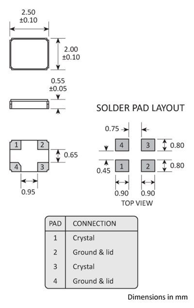 20 mhz Low Profile Kristalloszillator 3 Stück 