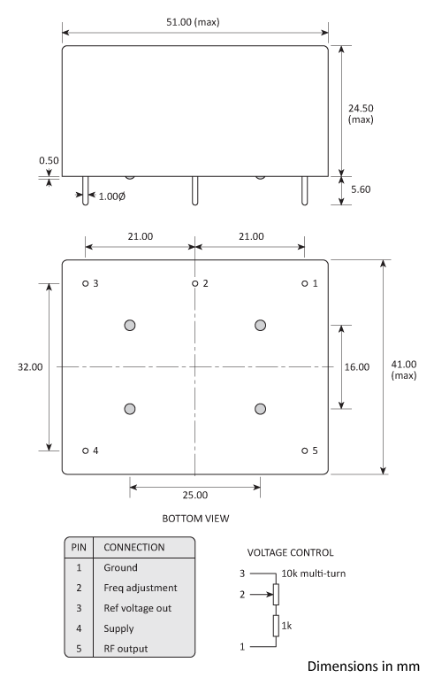 Package footprint and pad configuration drawing for the Golledge HCD660 series OCXOs. Package footprint and pad configuration drawing for the Golledge HCD660 series OCXOs.