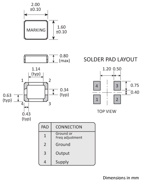 The GTXO-205V high temperature TCXO comes with frequency adjustment as standard.