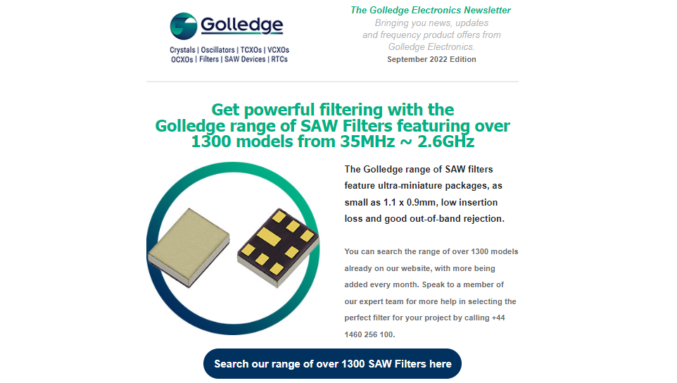 The Golledge September newsletter is now available featuring our latest product updates and new designs catalogue for 2022-23.