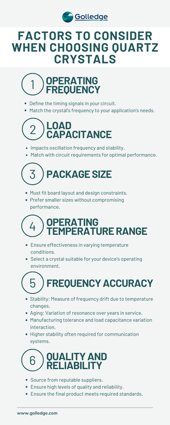Factors to consider when choosing quartz crystal