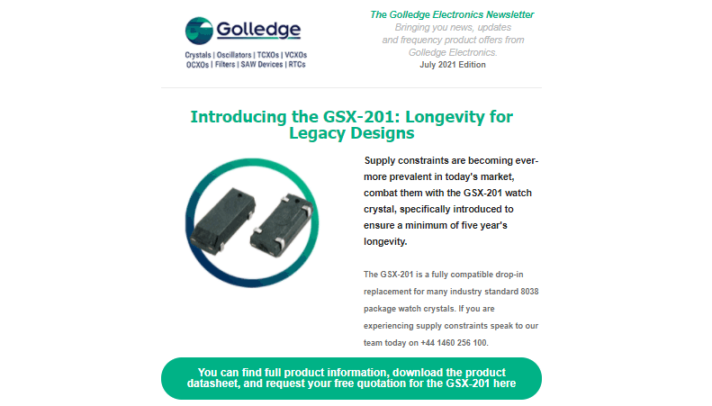 Read the Golledge July 2021 newsletter here.