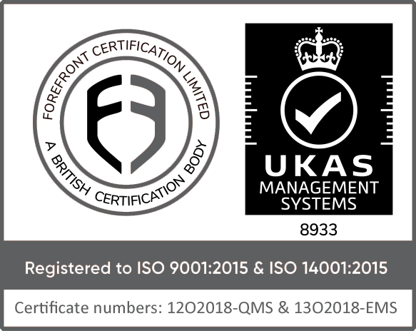 Golledge hold ISO 9001 and ISO14001 ForeFront Certification