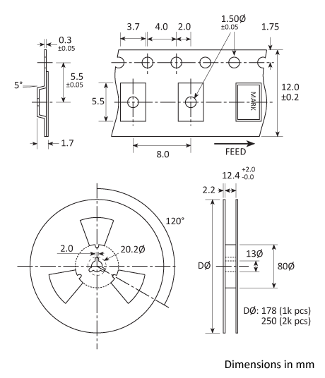 Tape and Reel specifications Tape and Reel specifications