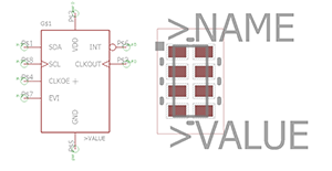 An example Eagle pad layout